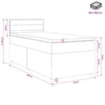 vidaXL Posteľ boxspring s matracom Čierna 90 x 190 cm Látka – Obrázok 11