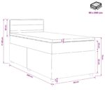 vidaXL Posteľ boxspring s matracom Čierna 90 x 200 cm Látka – Obrázok 11