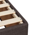 vidaXL Posteľ boxspring s matracom Tmavohnedá 90 x 200 cm Látka – Obrázok 9