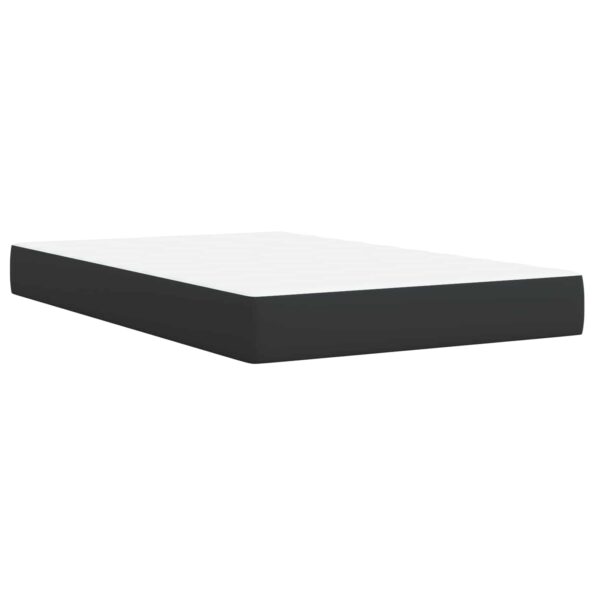 vidaXL Posteľ boxspring s matracom Čierna 120 x 190 cm Látka – Obrázok 5