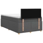 vidaXL Posteľ boxspring s matracom Tmavosivá 120 x 190 cm Látka – Obrázok 7