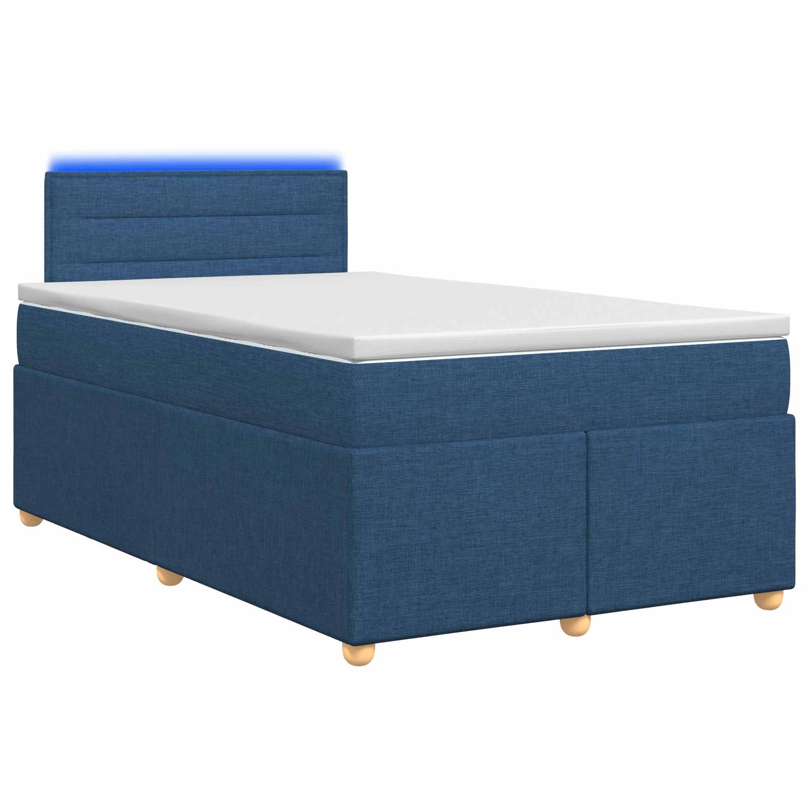 3452393_1.jpg vidaXL Posteľ boxspring s matracom Modrá 120 x 200 cm Látka – Obrázok 1