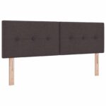 vidaXL Posteľ boxspring s matracom Tmavohnedá 140 x 190 cm Látka – Obrázok 3