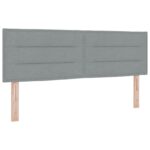 vidaXL Posteľ boxspring s matracom Svetlosivá 140 x 200 cm Látka – Obrázok 3