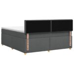 vidaXL Posteľ boxspring s matracom Tmavosivá 140 x 200 cm Látka – Obrázok 7