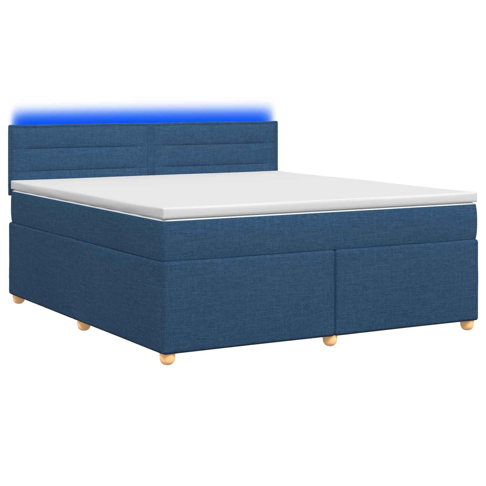 3452435_1.jpg vidaXL Posteľ boxspring s matracom Modrá 140 x 200 cm Látka – Obrázok 1