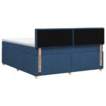 vidaXL Posteľ boxspring s matracom Modrá 140 x 200 cm Látka – Obrázok 7
