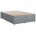 vidaXL Posteľ boxspring s matracom Svetlosivá 160 x 200 cm Látka – Obrázok 4