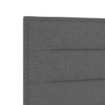 vidaXL Posteľ boxspring s matracom Tmavosivá 160 x 200 cm Látka – Obrázok 8