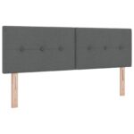 vidaXL Posteľ boxspring s matracom Tmavosivá 160 x 200 cm Látka – Obrázok 3