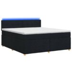 vidaXL Posteľ boxspring s matracom Čierna 160 x 200 cm Látka