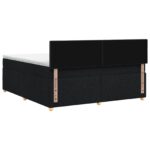 vidaXL Posteľ boxspring s matracom Čierna 160 x 200 cm Látka – Obrázok 7