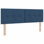 vidaXL Posteľ boxspring s matracom Modrá 160 x 200 cm Látka – Obrázok 3