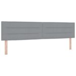 vidaXL Posteľ boxspring s matracom Svetlosivá 200 x 200 cm Látka – Obrázok 3