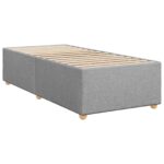 vidaXL Posteľ s boxspringom a matracom a LED Svetlosivá 90 x 190 cm – Obrázok 4