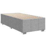vidaXL Posteľ boxspring s matracom Svetlosivá 80 x 200 cm Látka – Obrázok 4
