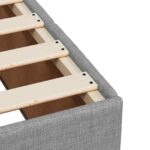 vidaXL Posteľ boxspring s matracom Svetlosivá 80 x 200 cm Látka – Obrázok 9