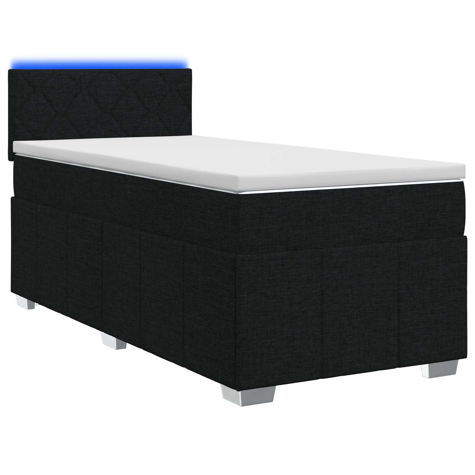 3452553_1.jpg vidaXL Posteľ boxspring s matracom Čierna 80 x 200 cm Látka – Obrázok 1