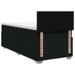 vidaXL Posteľ boxspring s matracom Čierna 80 x 200 cm Látka – Obrázok 7