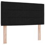 vidaXL Posteľ boxspring s matracom Čierna 90 x 190 cm Látka – Obrázok 3