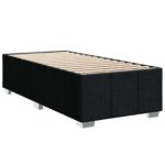 vidaXL Posteľ boxspring s matracom Čierna 90 x 190 cm Látka – Obrázok 4