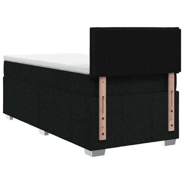 vidaXL Posteľ boxspring s matracom Čierna 90 x 200 cm Látka – Obrázok 7