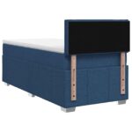 vidaXL Posteľ boxspring s matracom Modrá 100 x 200 cm Látka – Obrázok 7