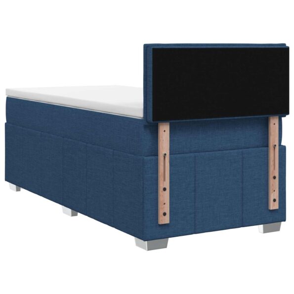 vidaXL Posteľ boxspring s matracom Modrá 100 x 200 cm Látka – Obrázok 7
