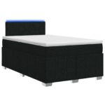 vidaXL Posteľ boxspring s matracom Čierna 120 x 190 cm Látka
