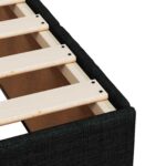 vidaXL Posteľ boxspring s matracom Čierna 120 x 190 cm Látka – Obrázok 9