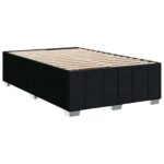 vidaXL Posteľ boxspring s matracom Čierna 120 x 200 cm Látka – Obrázok 4