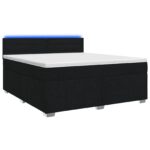 vidaXL Posteľ boxspring s matracom Čierna 140 x 190 cm Látka