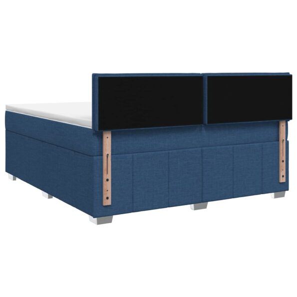 vidaXL Posteľ boxspring s matracom Modrá 140 x 190 cm Látka – Obrázok 7