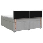 vidaXL Posteľ boxspring s matracom Svetlosivá 140 x 200 cm Látka – Obrázok 7