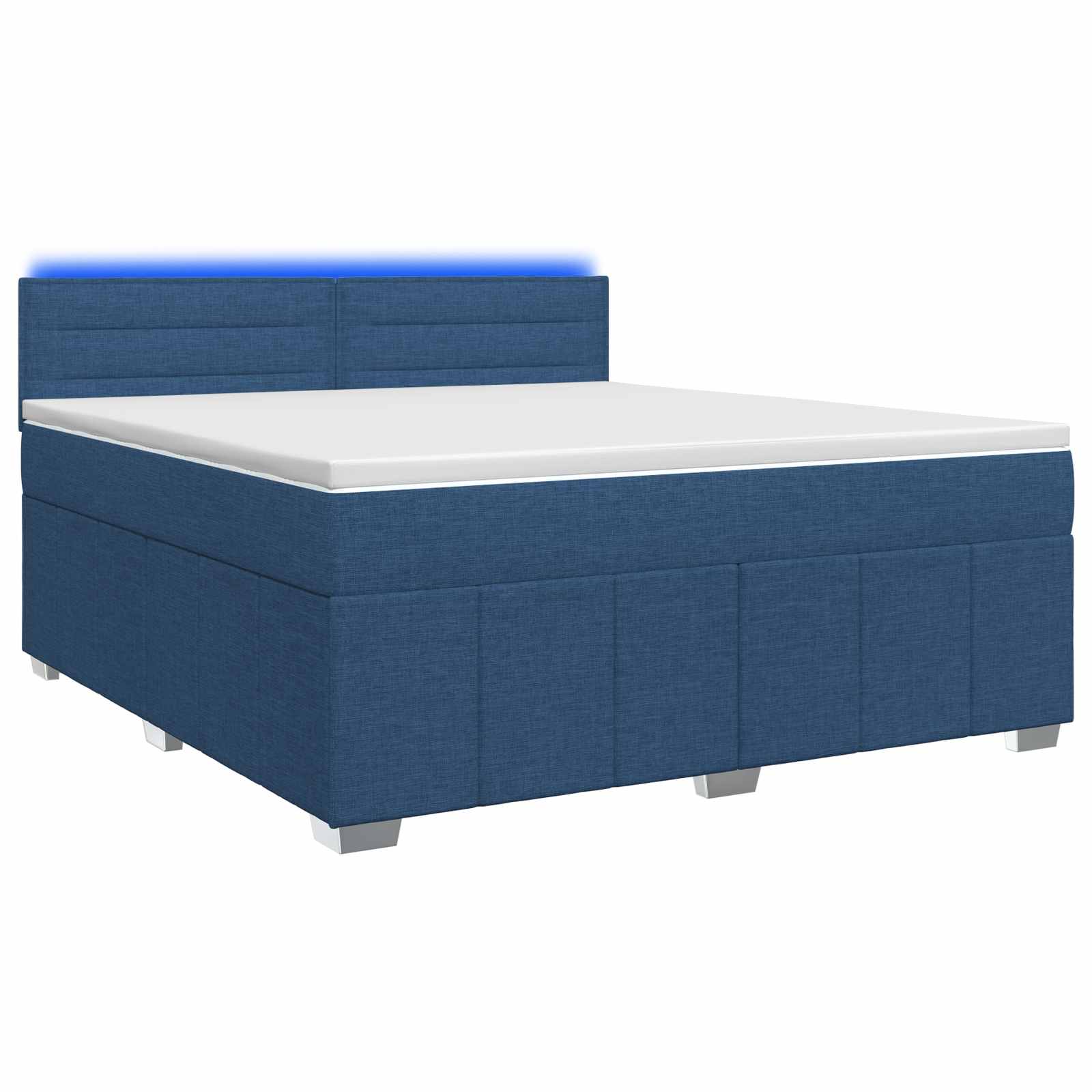 3452690_1.jpg vidaXL Posteľ boxspring s matracom Modrá 140 x 200 cm Látka – Obrázok 1