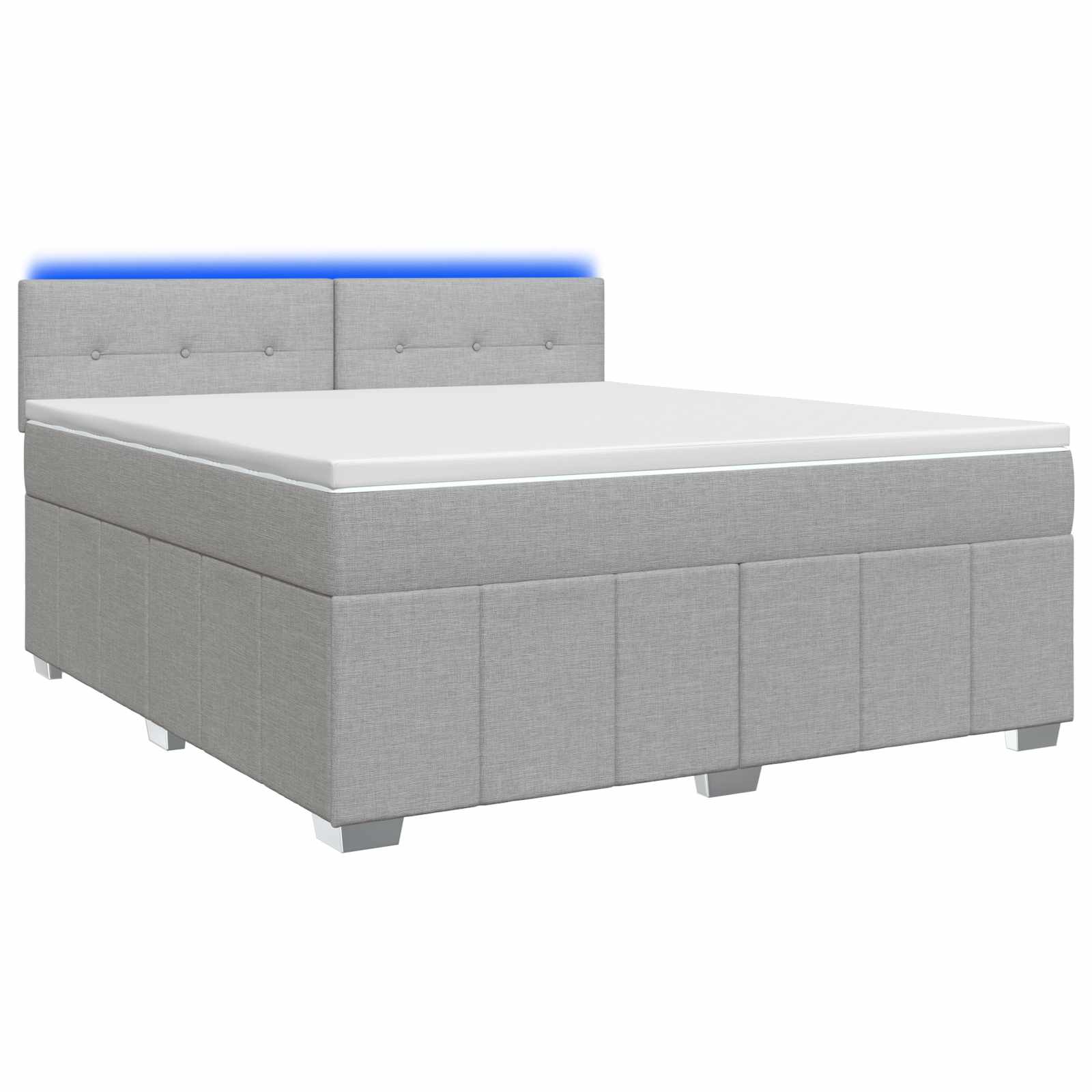 3452691_1.jpg vidaXL Posteľ boxspring s matracom Svetlosivá 140 x 200 cm Látka – Obrázok 1