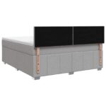 vidaXL Posteľ boxspring s matracom Svetlosivá 140 x 200 cm Látka – Obrázok 7