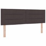 vidaXL Posteľ boxspring s matracom Tmavohnedá 140 x 200 cm Látka – Obrázok 3
