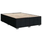 vidaXL Posteľ boxspring s matracom Čierna 160 x 200 cm Látka – Obrázok 4