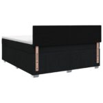 vidaXL Posteľ boxspring s matracom Čierna 160 x 200 cm Látka – Obrázok 7