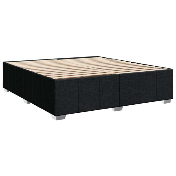 vidaXL Posteľ boxspring s matracom Čierna 180 x 200 cm Látka – Obrázok 4