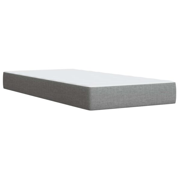 vidaXL Posteľ boxspring s matracom Svetlosivá 80 x 200 cm Látka – Obrázok 5