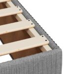 vidaXL Posteľ boxspring s matracom Svetlosivá 80 x 200 cm Látka – Obrázok 9