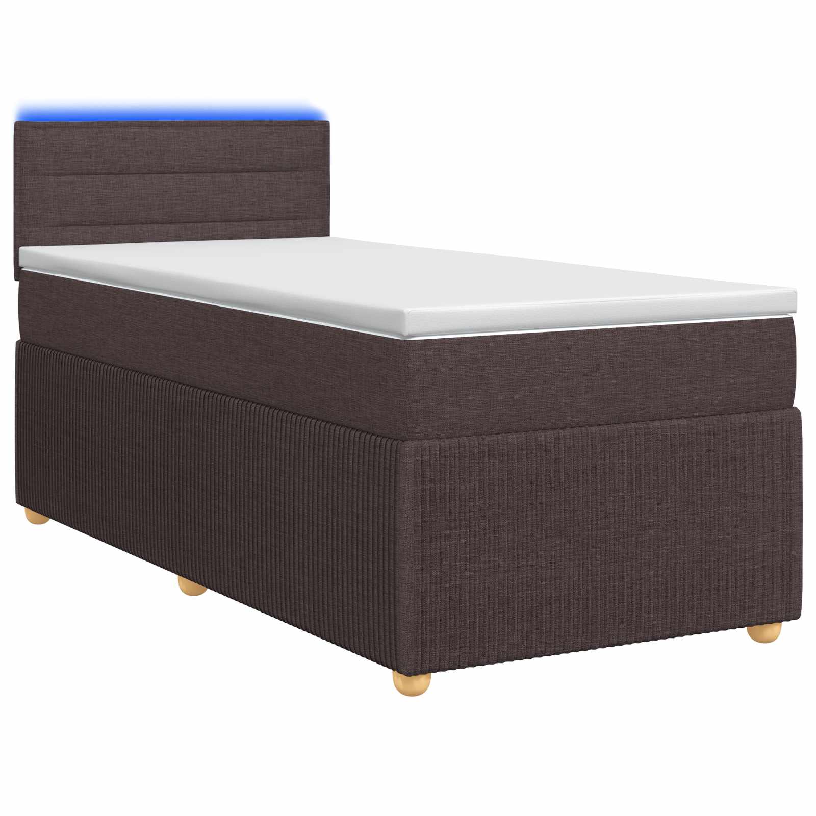 3452795_1.jpg vidaXL Posteľ boxspring s matracom Tmavohnedá 80 x 200 cm Látka – Obrázok 1