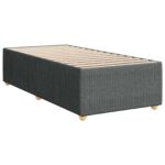 vidaXL Posteľ boxspring s matracom Tmavosivá 80 x 200 cm Látka – Obrázok 4
