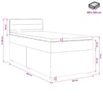 vidaXL Posteľ boxspring s matracom Modrá 100 x 200 cm Látka – Obrázok 11