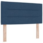 vidaXL Posteľ boxspring s matracom Modrá 100 x 200 cm Látka – Obrázok 3