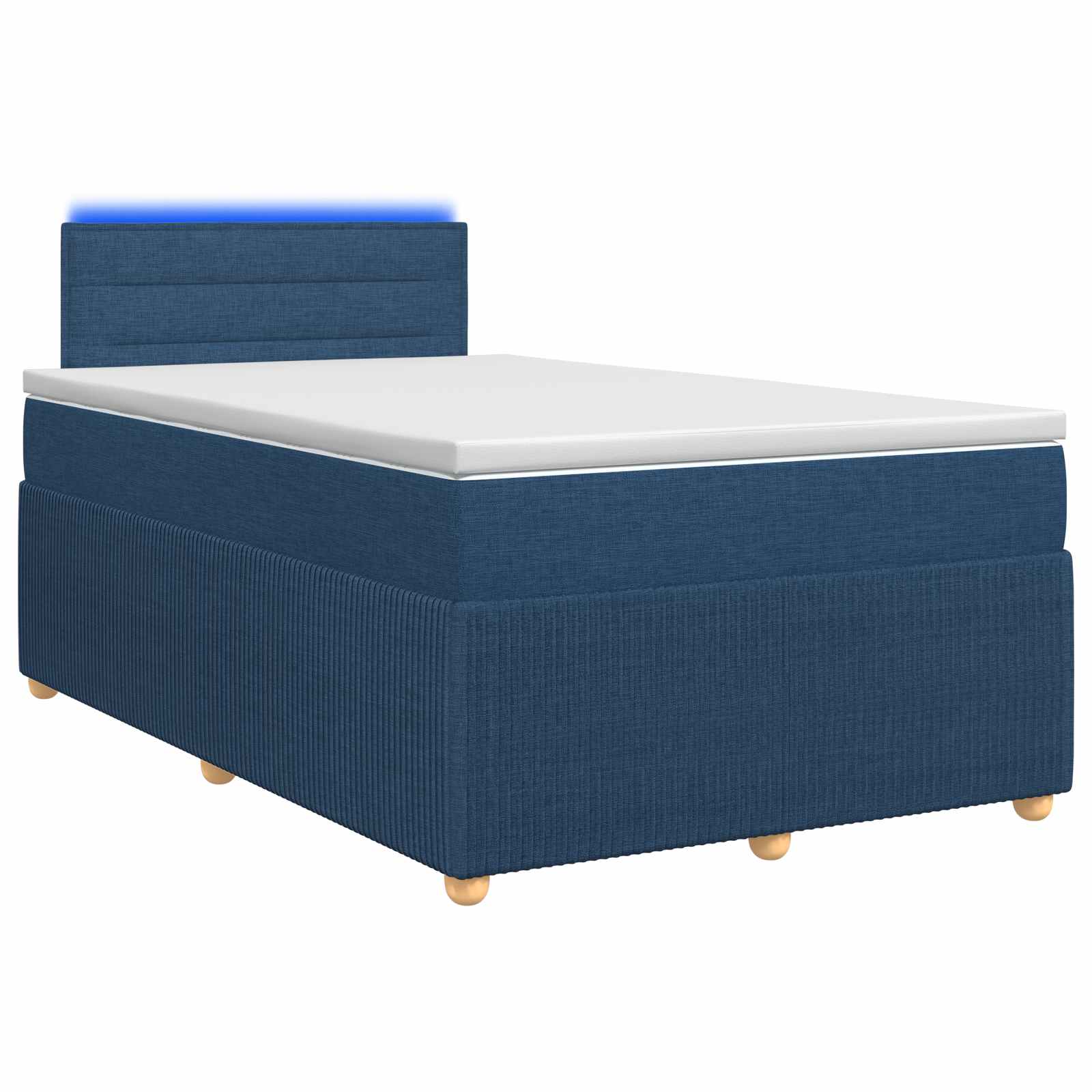 3452882_1.jpg vidaXL Posteľ boxspring s matracom Modrá 120 x 190 cm Látka – Obrázok 1