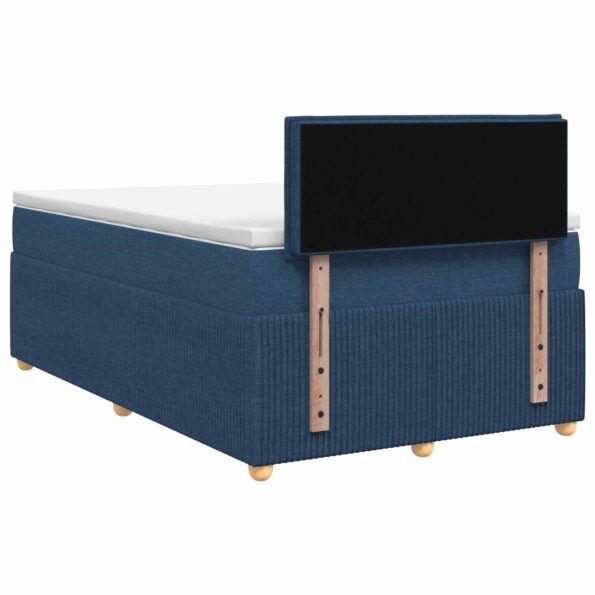 vidaXL Posteľ boxspring s matracom Modrá 120 x 200 cm Látka – Obrázok 7