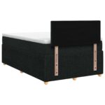 vidaXL Posteľ boxspring s matracom Čierna 120 x 200 cm Látka – Obrázok 7